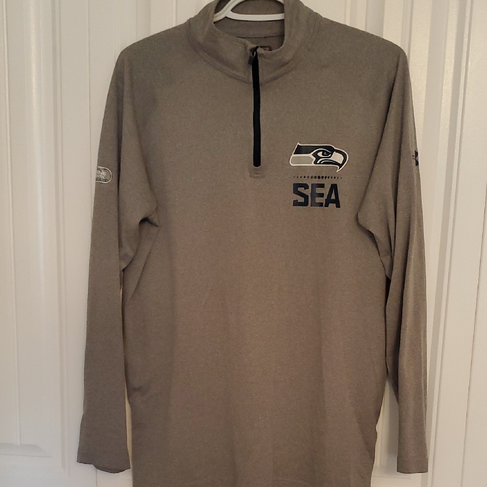 NFL Seattle Seshawks Gray HeatGear Shirt